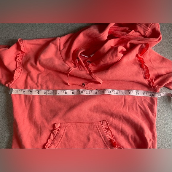 Make + Model Coral Ruffle Hoodie & Sweatpants Set Size Medium - Picture 9 of 14